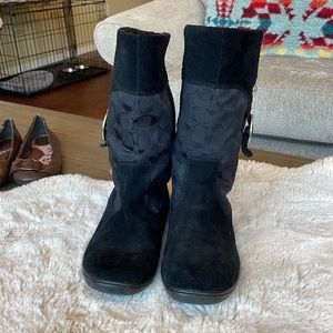 Coach Winter Boots with Silver Buckles